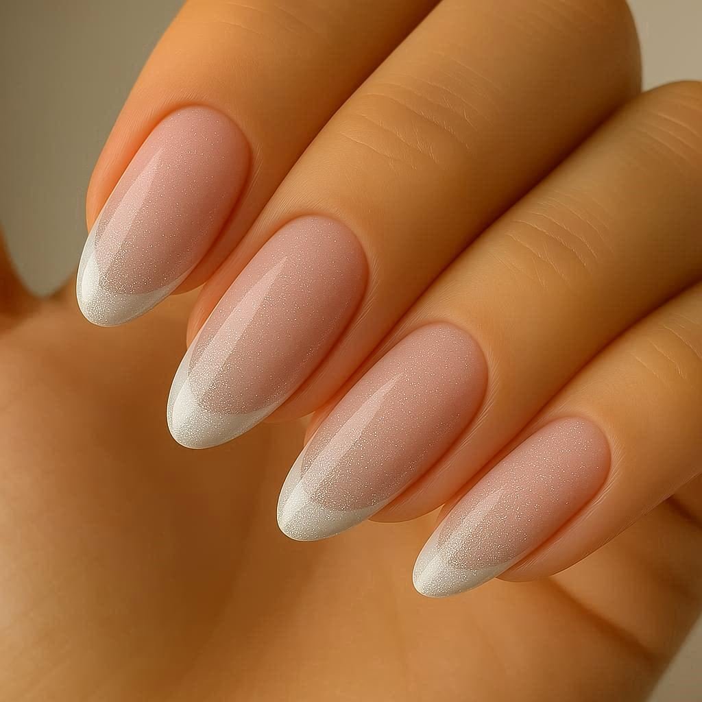French Spark – Modern White Tip Nails