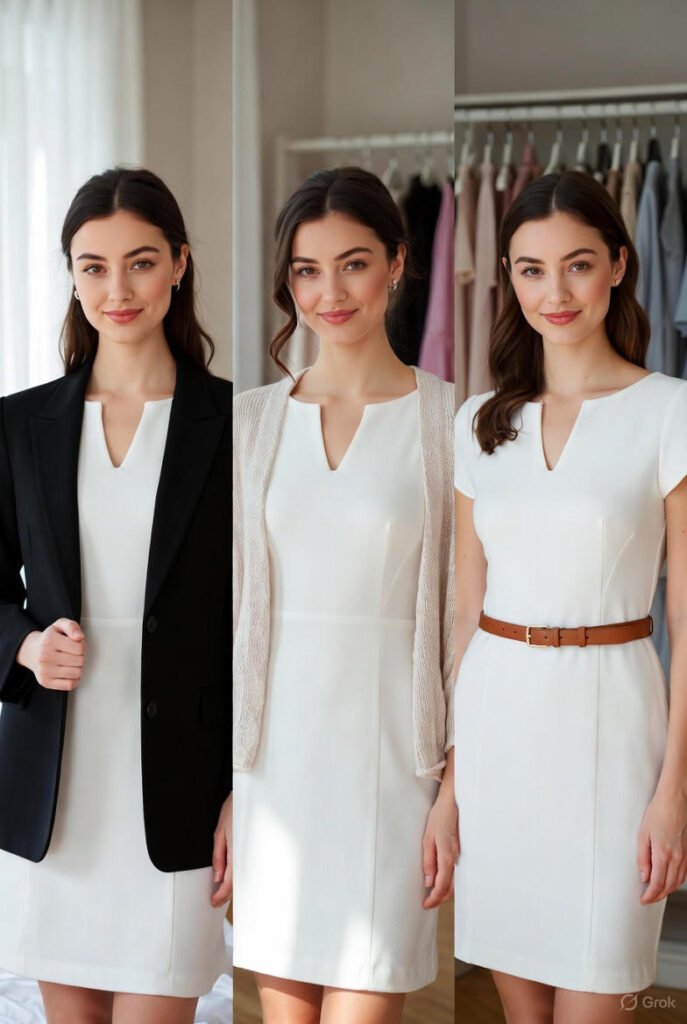 how to style one dress multiple ways wardrobe recommendations