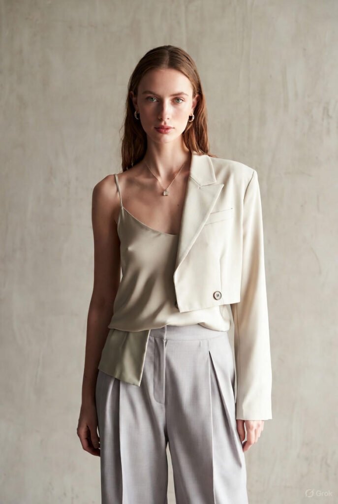 Minimalist 90s fashion trends with slip dresses and clean silhouettes