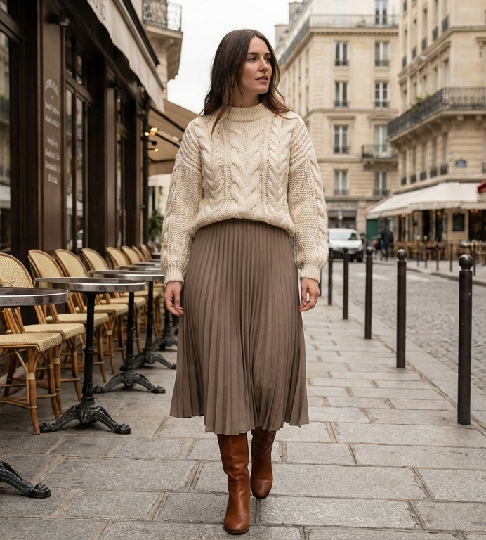 knitwear trend 2026 women outfit