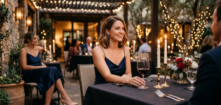 date night outfit ideas women elegant dress look