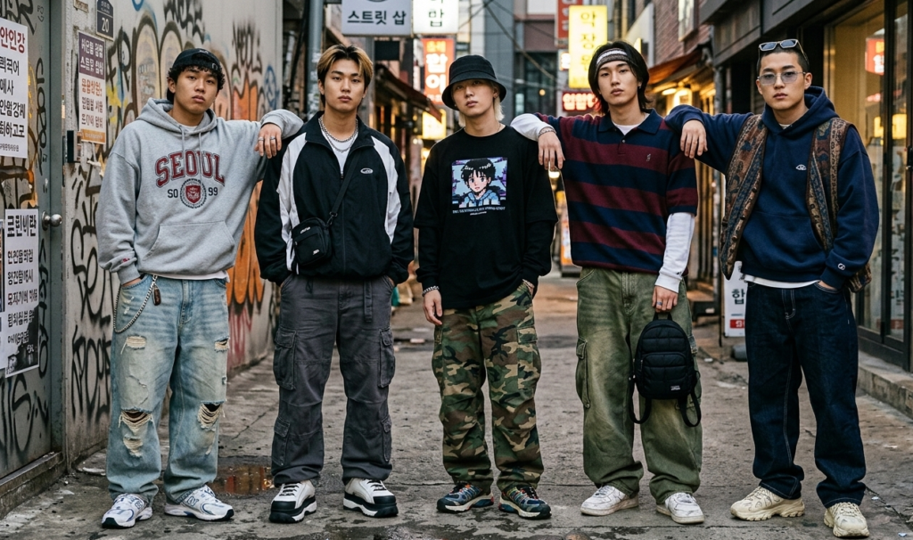 men’s 2000 Y2K outfits ideas streetwear collection