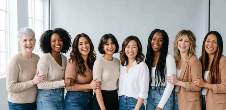 Different women's haircut styles for short, medium, and long hair