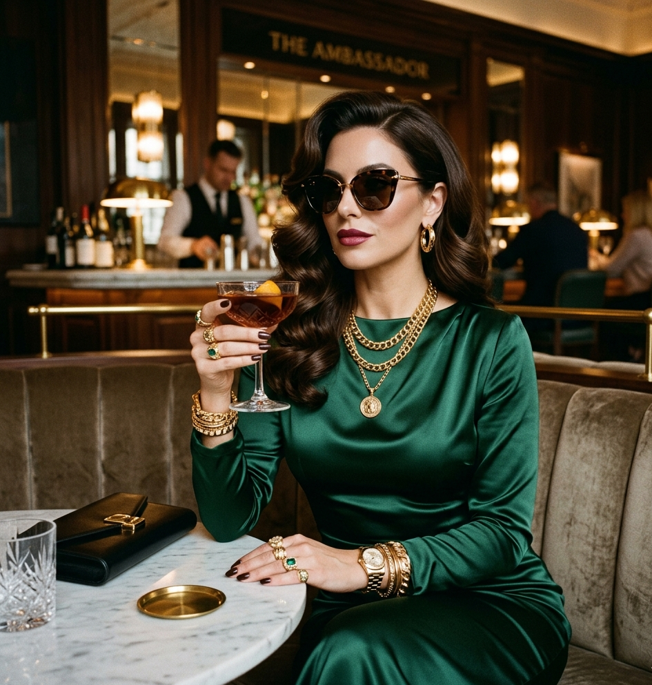 mob wife aesthetic outfits satin dress style