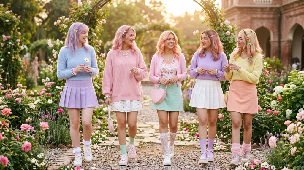 soft girl aesthetic outfits collection pastel fashion