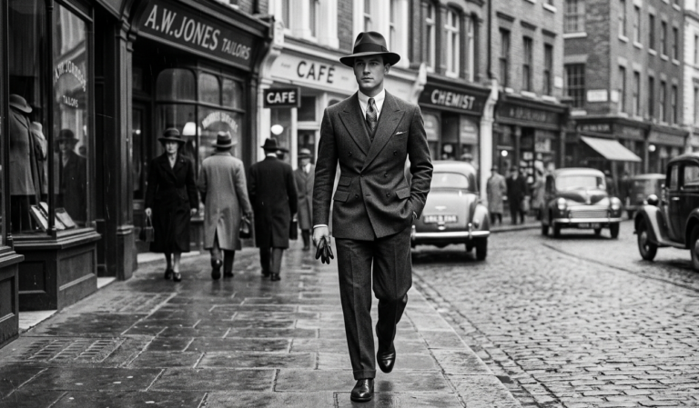 1930s men's fashion vintage suit style
