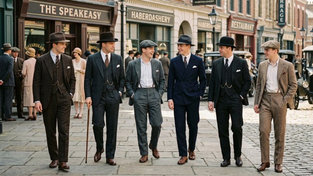 1920s men's fashion outfit collection