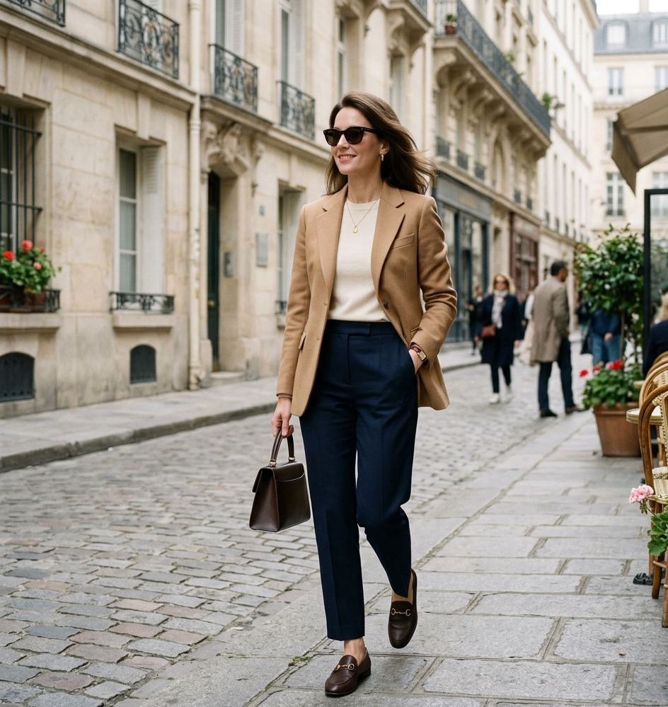 quiet luxury outfits women blazer style