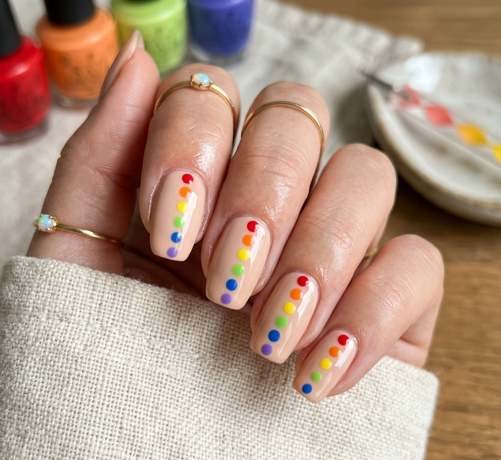 simple nail art designs dot nail pattern