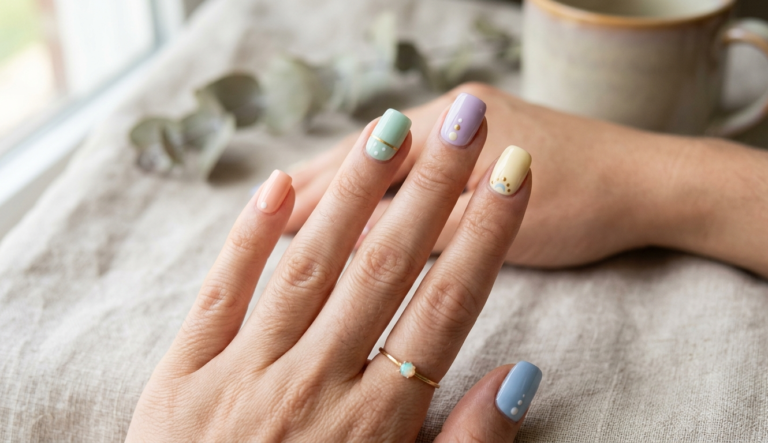 simple nail art designs pastel minimal beginner nails