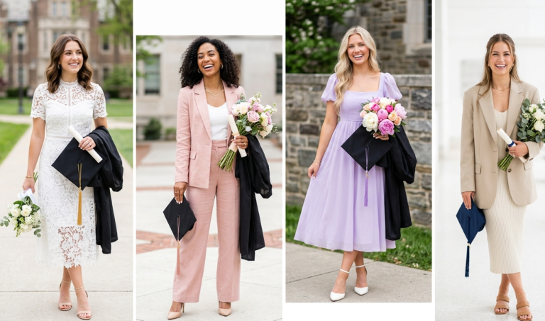 graduation outfit ideas for women collage 2026