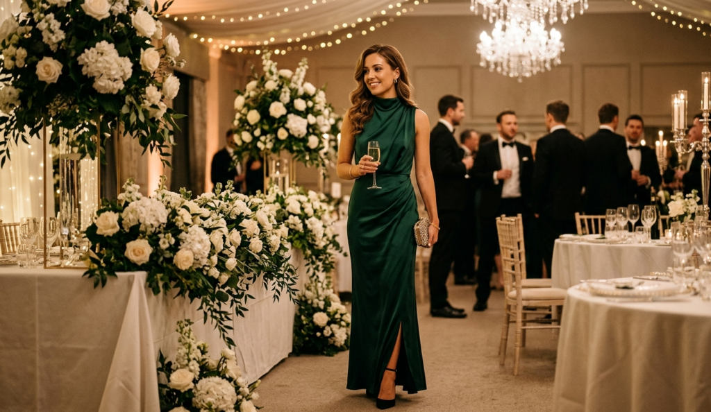 formal wedding guest outfit ideas for women evening gown